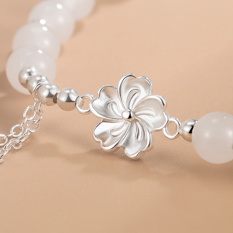 Tassel Petal Water Drop All-match Beaded Bracelet