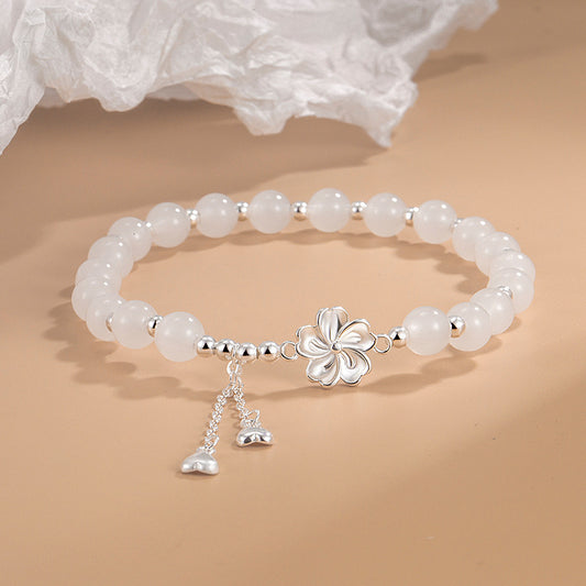 Tassel Petal Water Drop All-match Beaded Bracelet